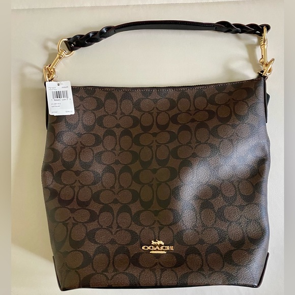Coach Signature Abby Duffle. Brown/Black. NEW with tags. - Picture 2 of 10